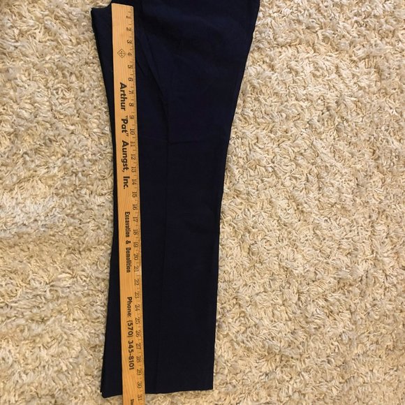 NWT Rekucci Curvy Woman Plus Sz Straight Cut Pant w/Tummy Control Panel Navy Sz - Picture 6 of 6
